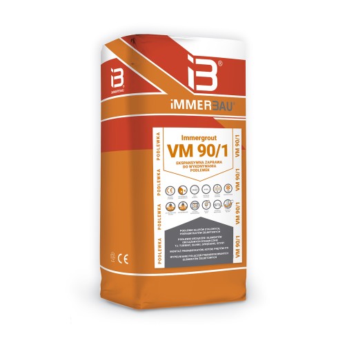 Immergrout VM 90/1 (25kg) - Ekspansywna płynna zaprawa do wykonywania podlewek i kotwień