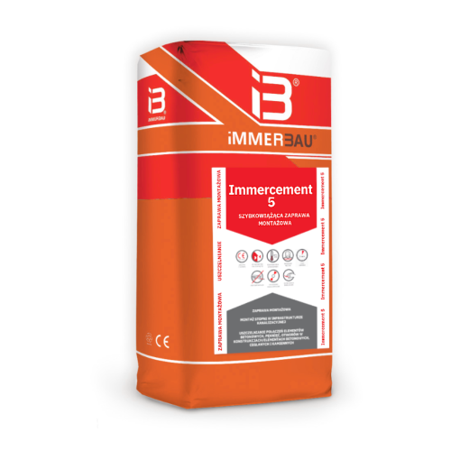 Immercement 5 worek 25kg - Szybkowiążąca zaprawa montażowa