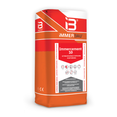 Immercement 10 worek 25kg - Szybkowiążąca zaprawa montażowa