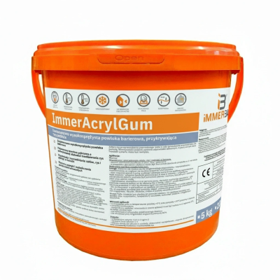 ImmerAcrylGum - Elastomerowa, wysokosprężysta, masa przykrywająca rysy podłoża