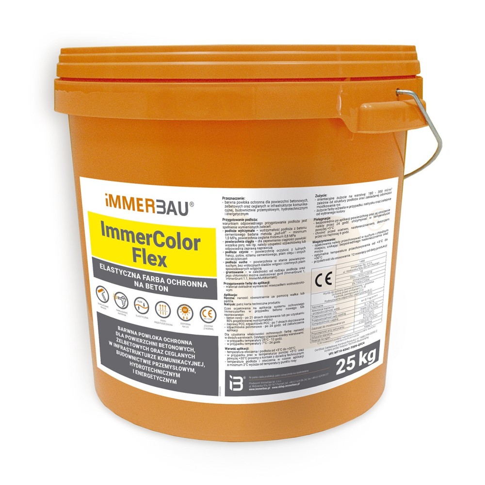 ImmerColorFlex - elastyczna farba akrylowa do ochrony betonu na zewnątrz - 25kg
