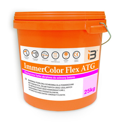 Farba ImmercolorFlex ATG - elastyczna farba akrylowa do ochrony betonu na zewnątrz - 25kg