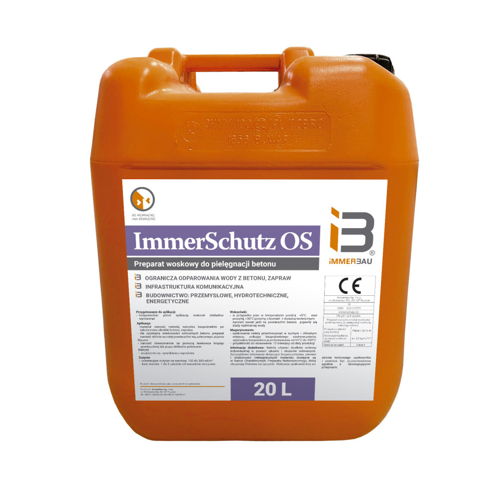 Preparat woskowy do pielęgnacji betonu- Immerschutz OS kanister 20L