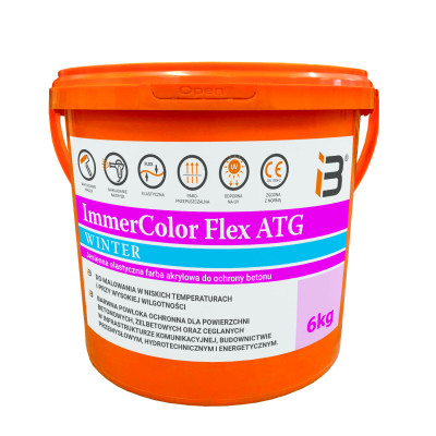 ImmerColorFlex ATG Winter - jesienna, elastyczna farba akrylowa do ochrony betonu na zewnątrz- 4l/ 6kg